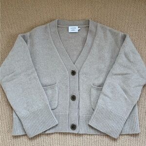 Almada Beja cashmere Button-Up Cardigan (griege)
